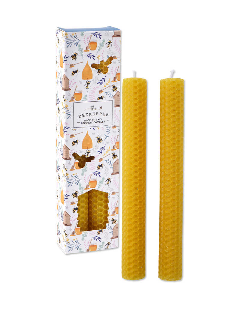 Produktbild zu 2er-Set Bienenwachs-Kerzen