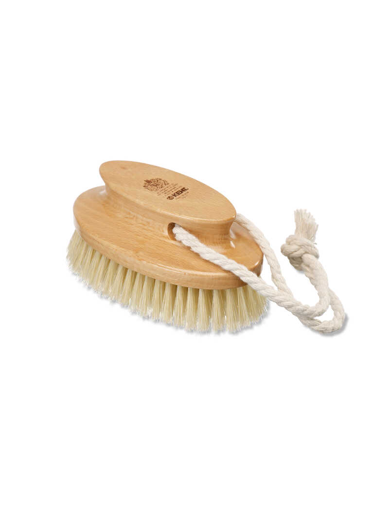 Produktbild zu Runde Dusch-Peeling-B�rste aus Buchenholz mit Naturborsten