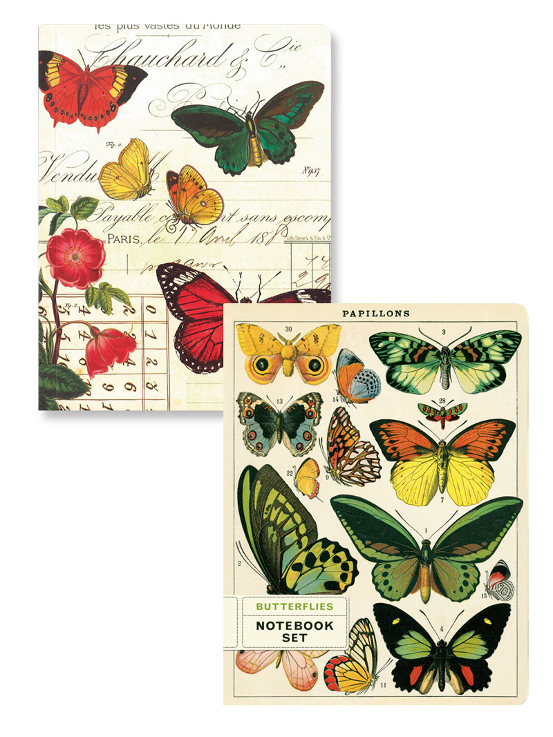 Notizbücher mit Schmetterlingen