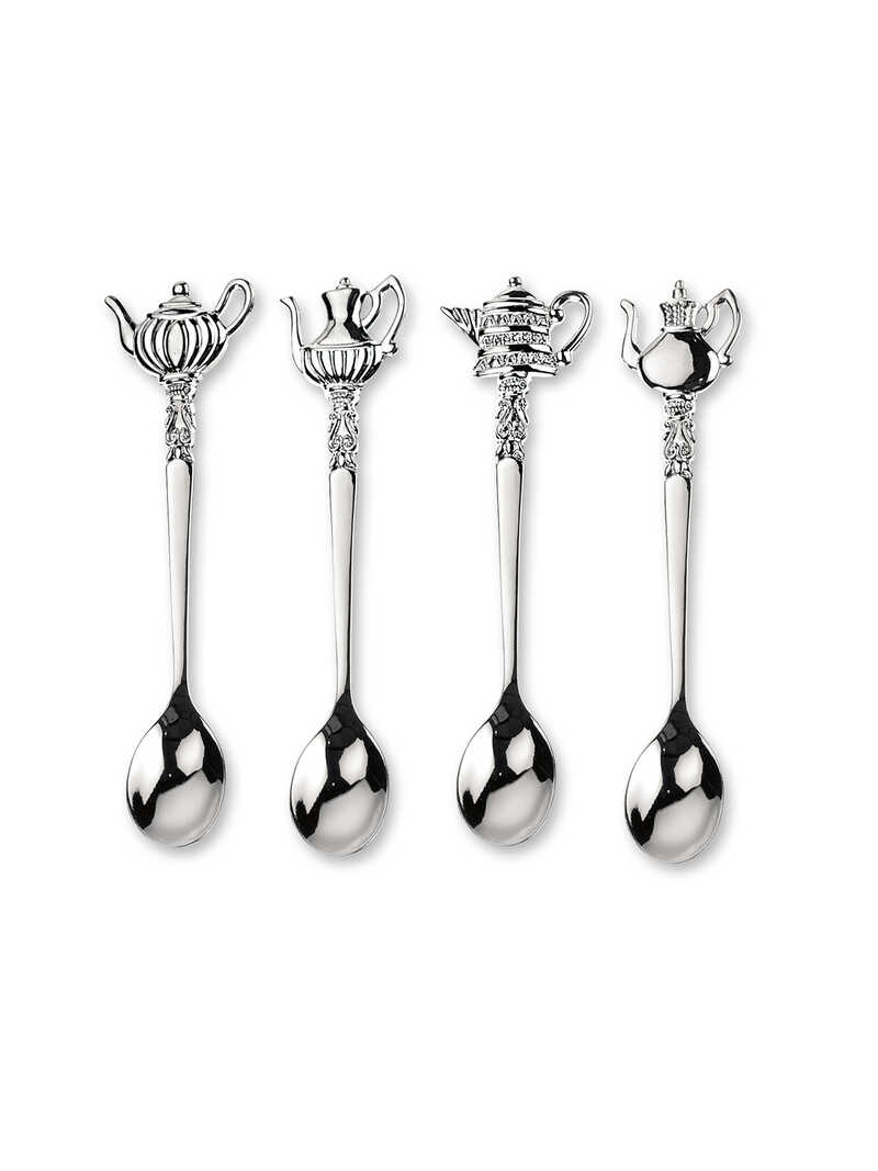 Produktbild zu Vier Teel�ffel versilbert