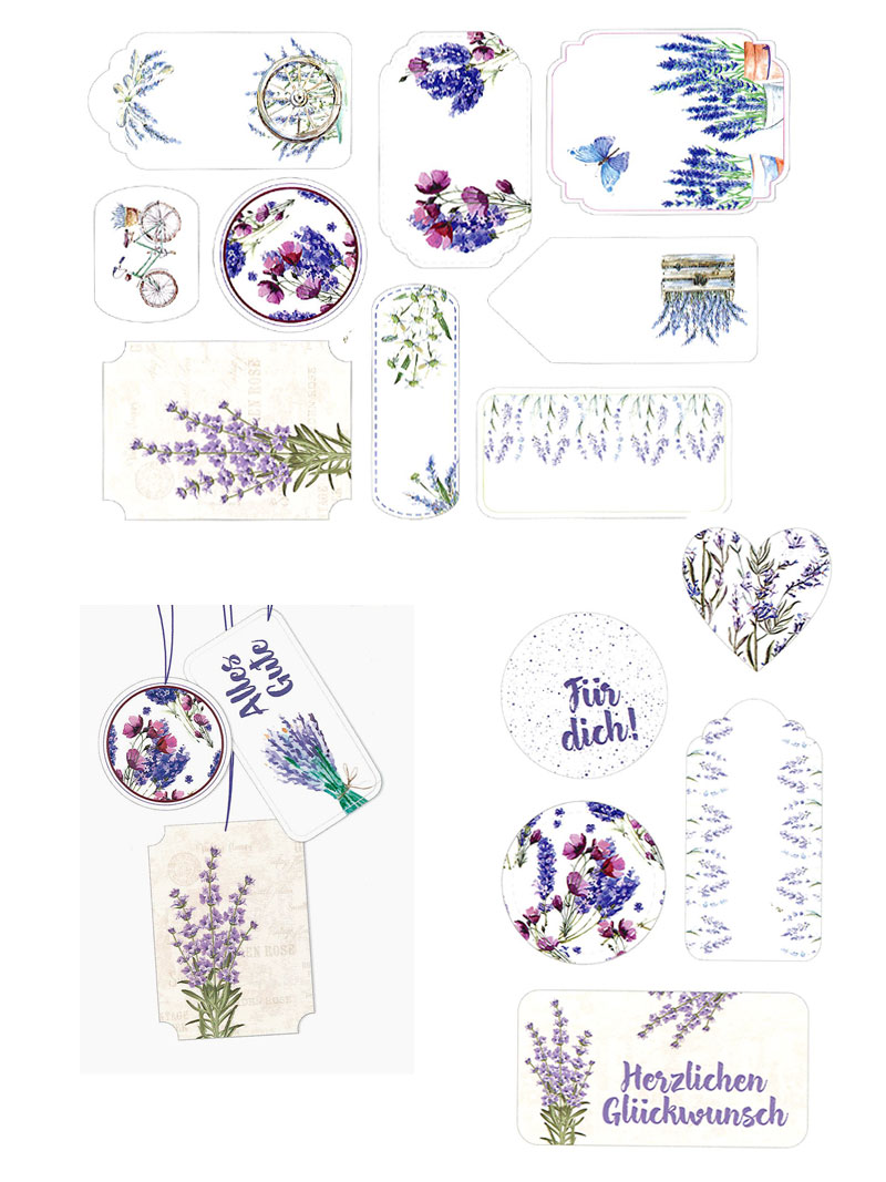 Geschenkpapier Lavendel