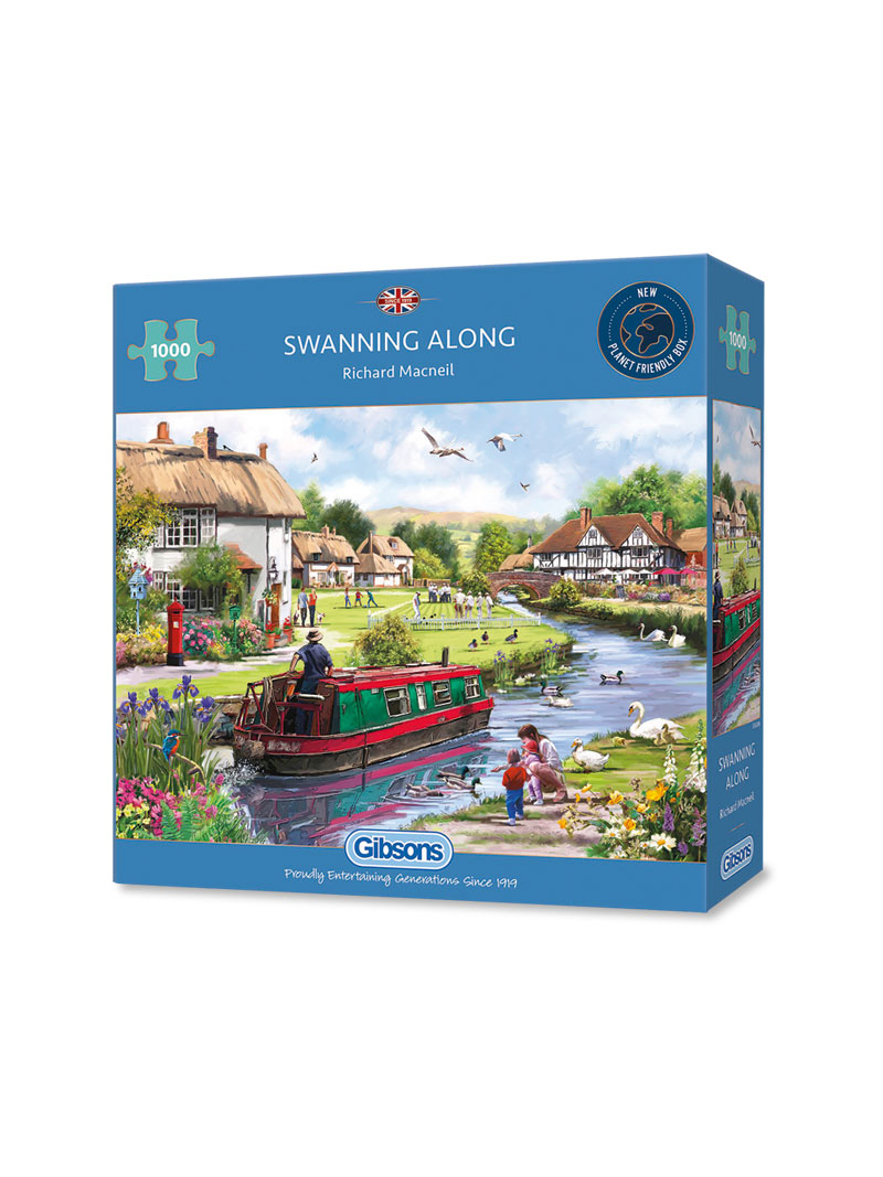 Produktbild zu 1.000-Teile Puzzle mit Schw�nen