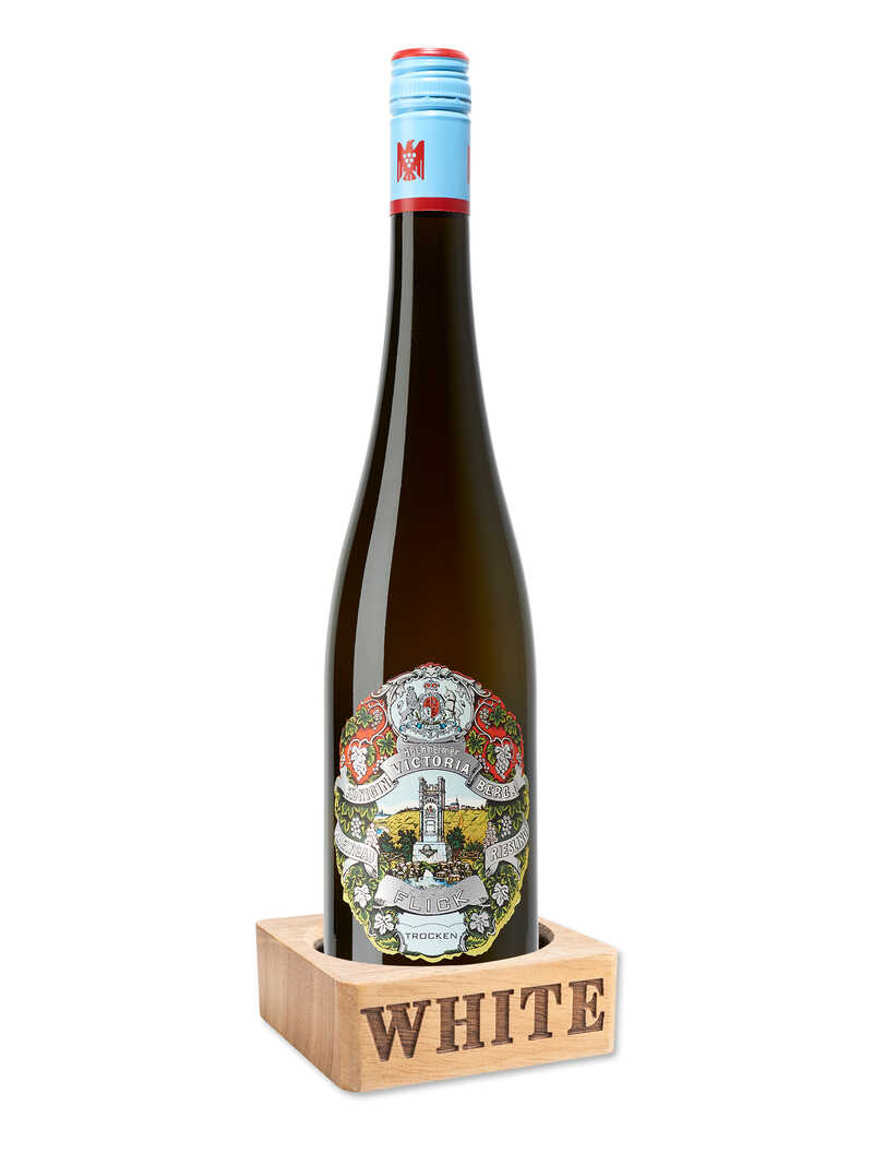 Alternatives Bild 1 zu Holz-Flaschenuntersetzer White