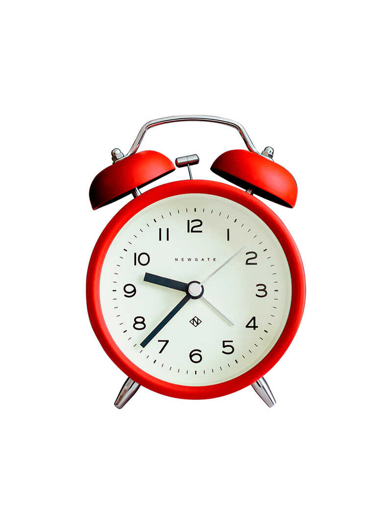 Produktbild zu Roter Retro-Wecker Charlie Bell