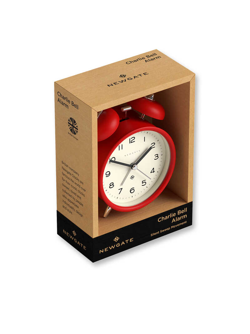 Alternatives Bild 2 zu Roter Retro-Wecker Charlie Bell