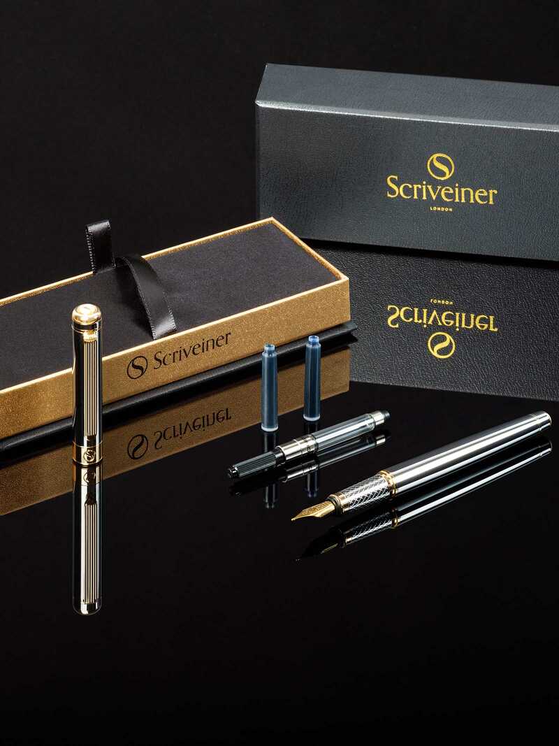 Alternatives Bild 4 zu Luxus-Fllfederhalter aus Messing mit Silber-Chrom-Finish