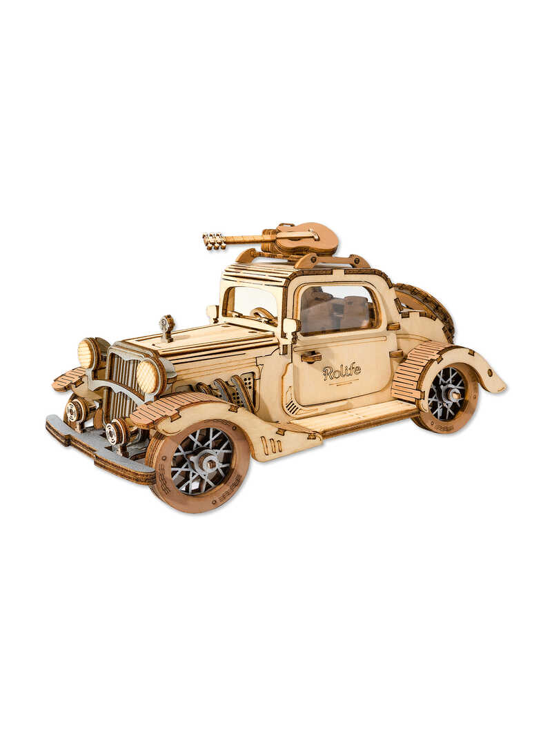Produktbild zu 3D-Holz-Modell Vintage Car