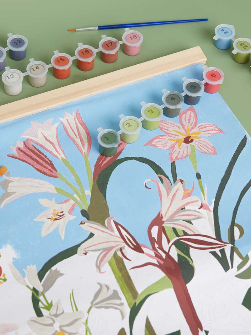 Alternatives Bild 2 zu Malen-nach-Zahlen-Set Exotic Floral