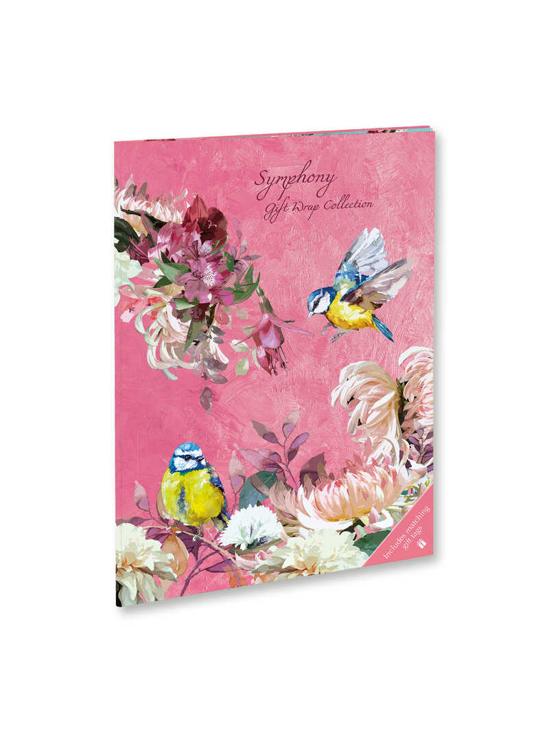 Produktbild zu Geschenkpapier-Set Meisenv�gel