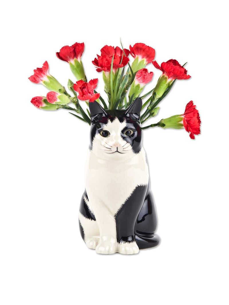 Produktbild zu Blumenvase Katze Barney