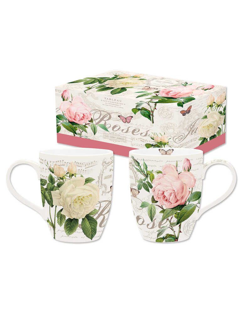 Produktbild zu Porzellan-Becher-Set Roses