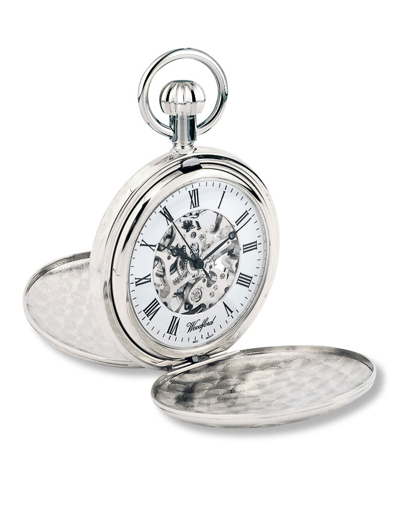 Produktbild zu Silberne Taschenuhr Hunter
