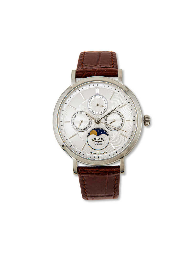 Herren-Armbanduhr Windsor Moonphase mit Multifunktionsziffernblatt