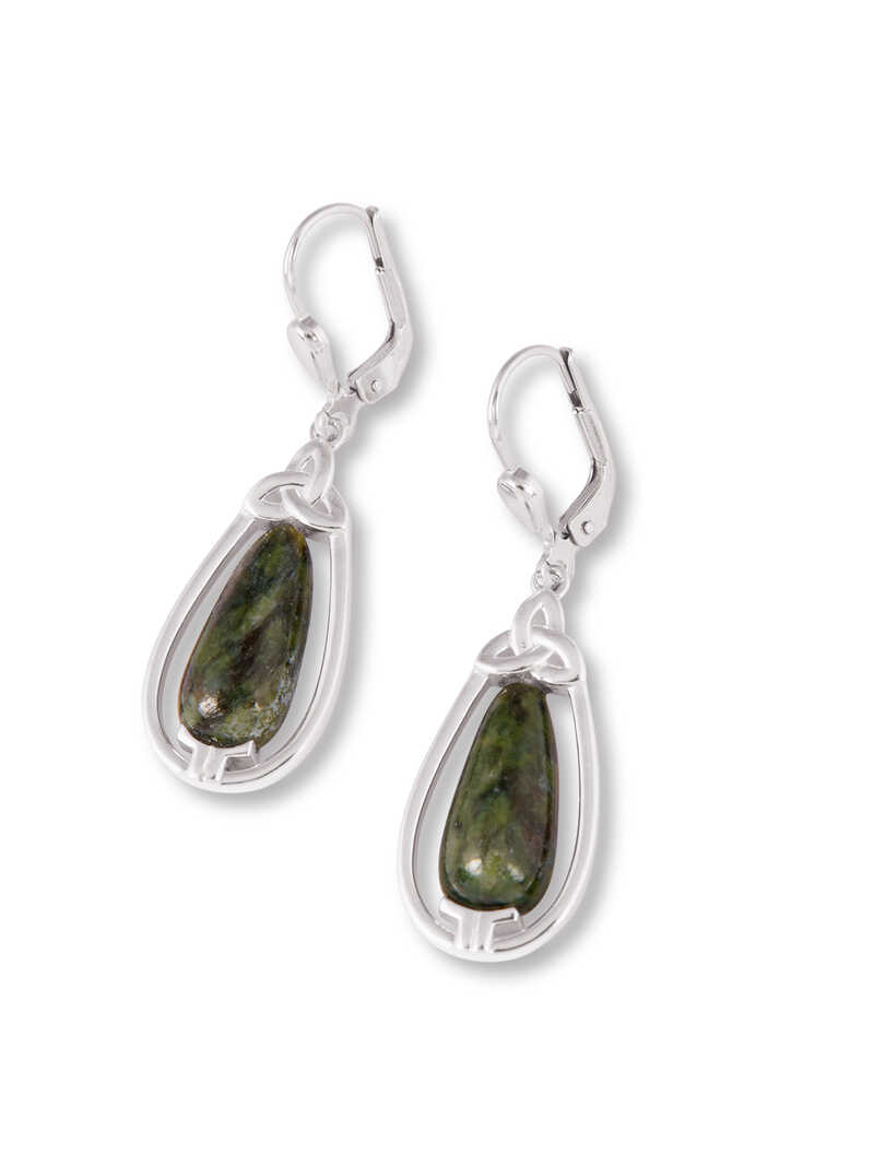 Produktbild zu Silber-Ohrringe mit Connemara-Marble