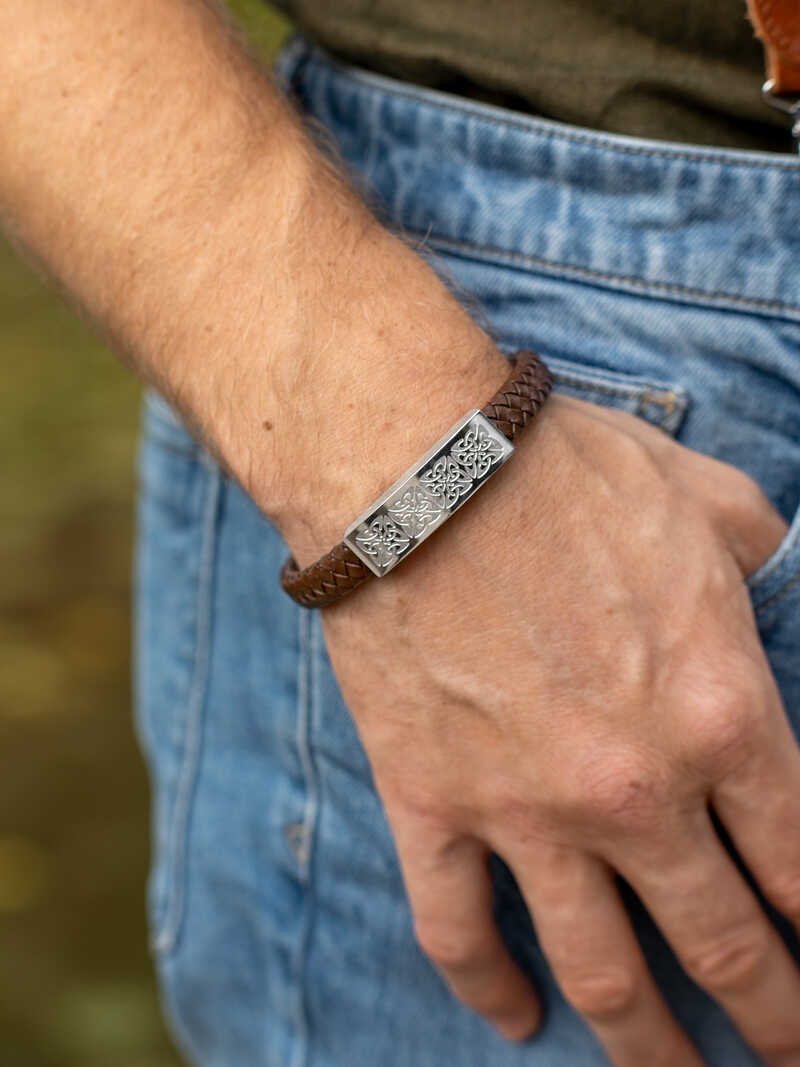 Alternatives Bild 1 zu Lederarmband Celtic Knots