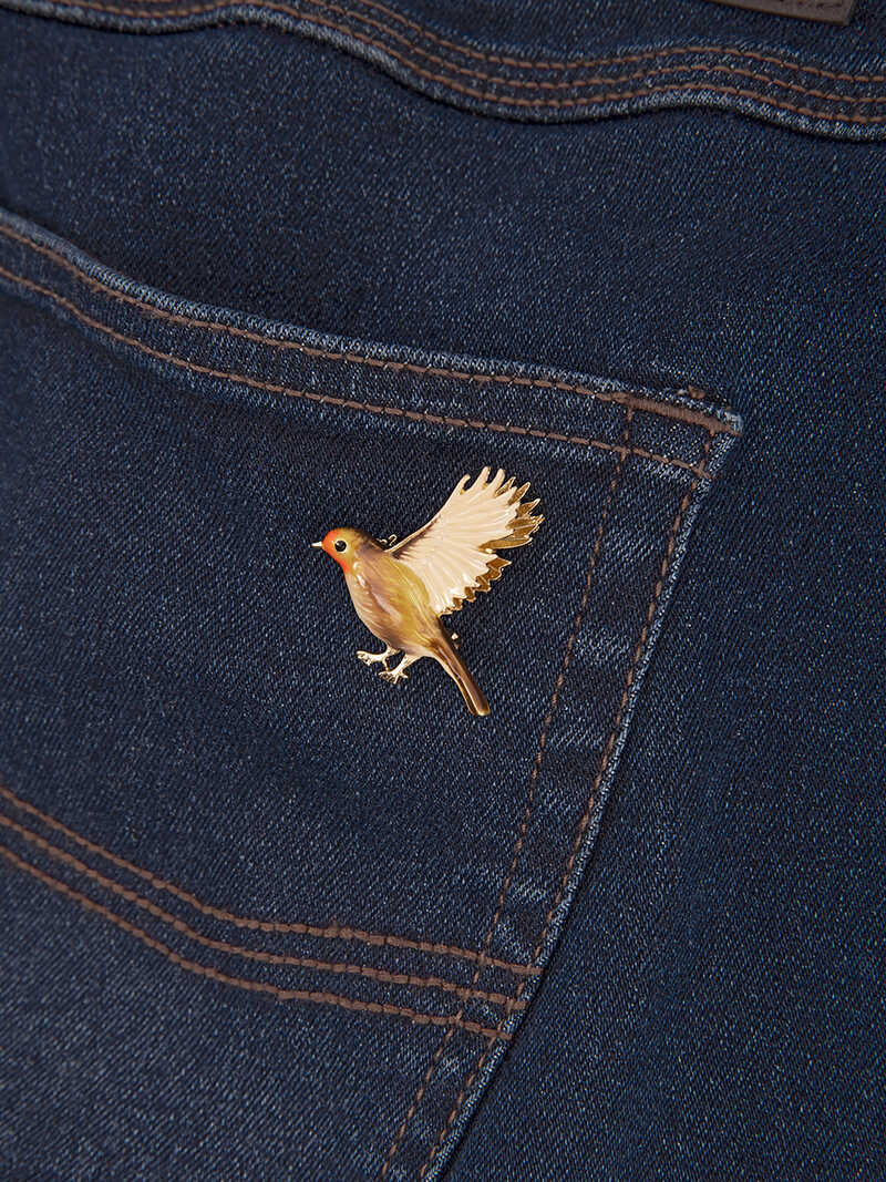 Alternatives Bild 2 zu Brosche Rotkehlchen