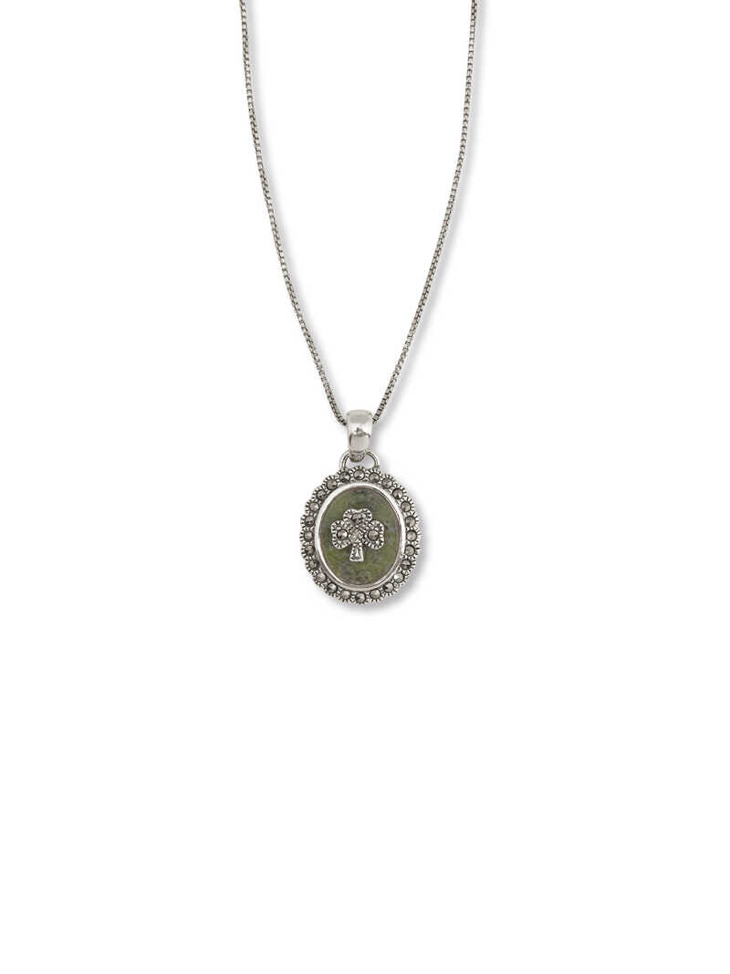 Produktbild zu Irische Silberkette Shamrock