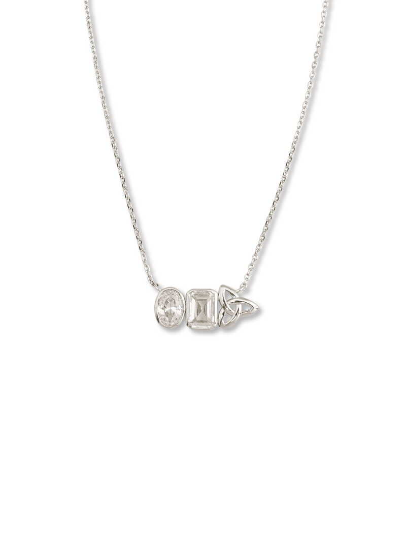 Produktbild zu Sterlingsilber-Kette Siofra mit Zirkonia-Kristallen