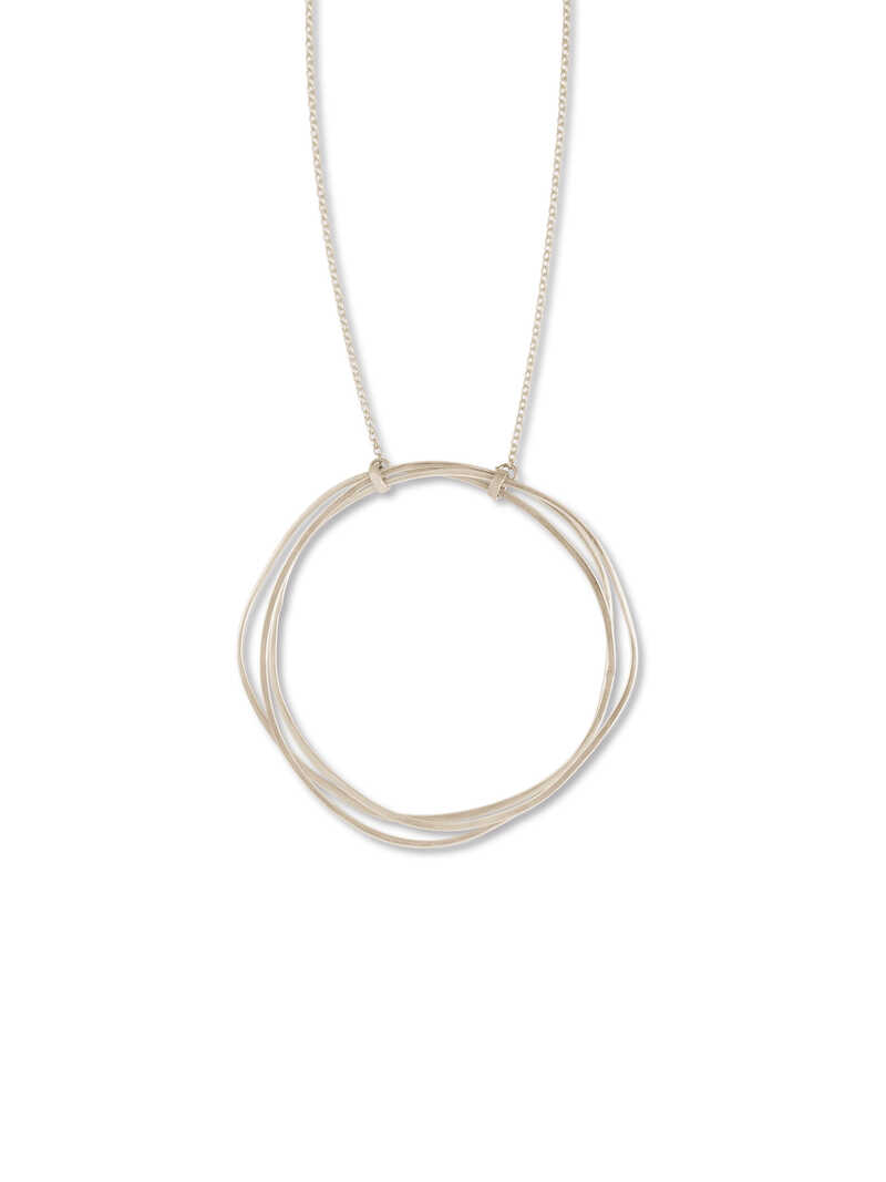 Produktbild zu Irische Silberkette Triple Circle