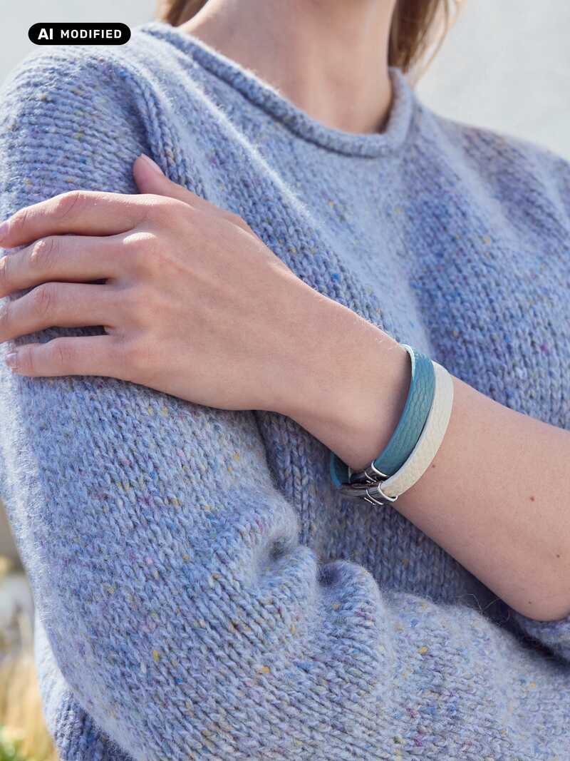 Alternatives Bild 2 zu Leder-Wickelarmband