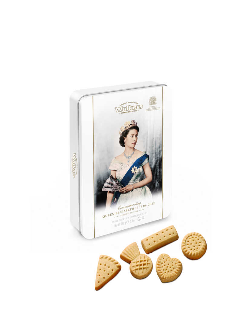 Limitilerte Sammlerdose Quenn Elizabeth II mit Shortbread-Mischung