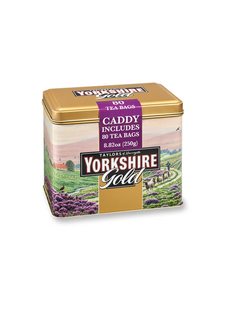 Teedose Yorkshire Tea mit 80 Teebeuteln