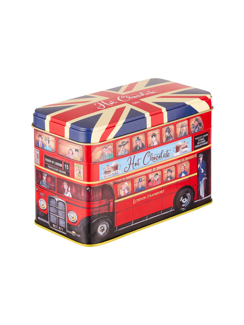 Produktbild zu London Bus Dose mit Kakaopulver