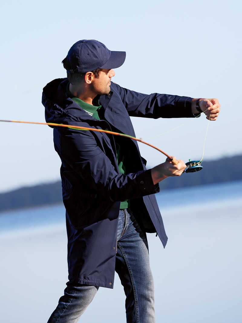 Alternatives Bild 1 zu Dunkelblauer Regenparka f�r Herren