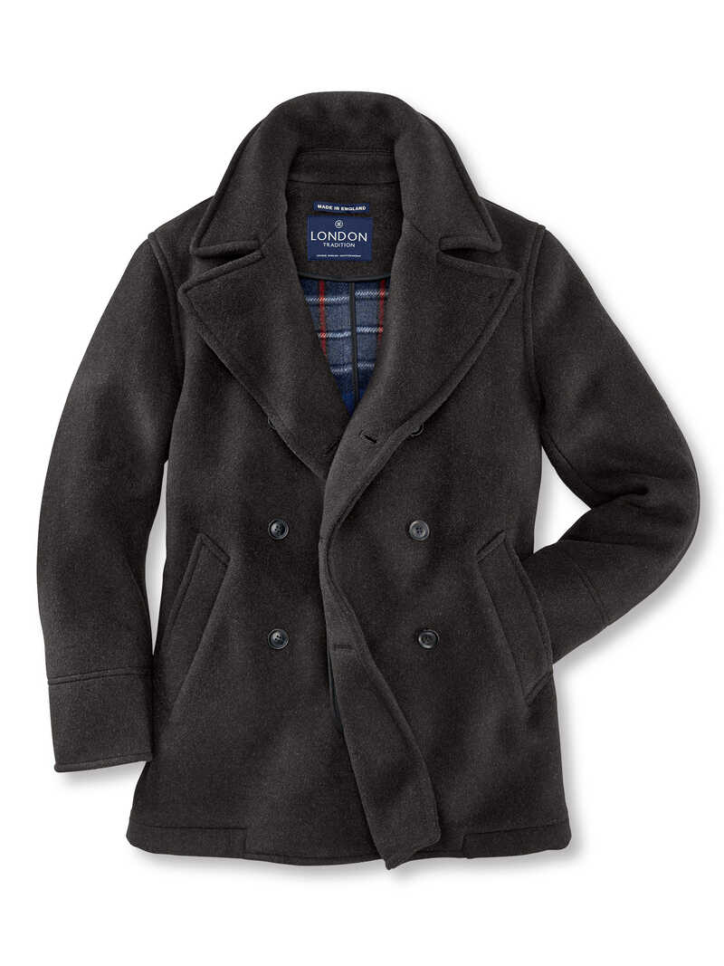 Produktbild zu Kurzer Wollmantel Pea Coat