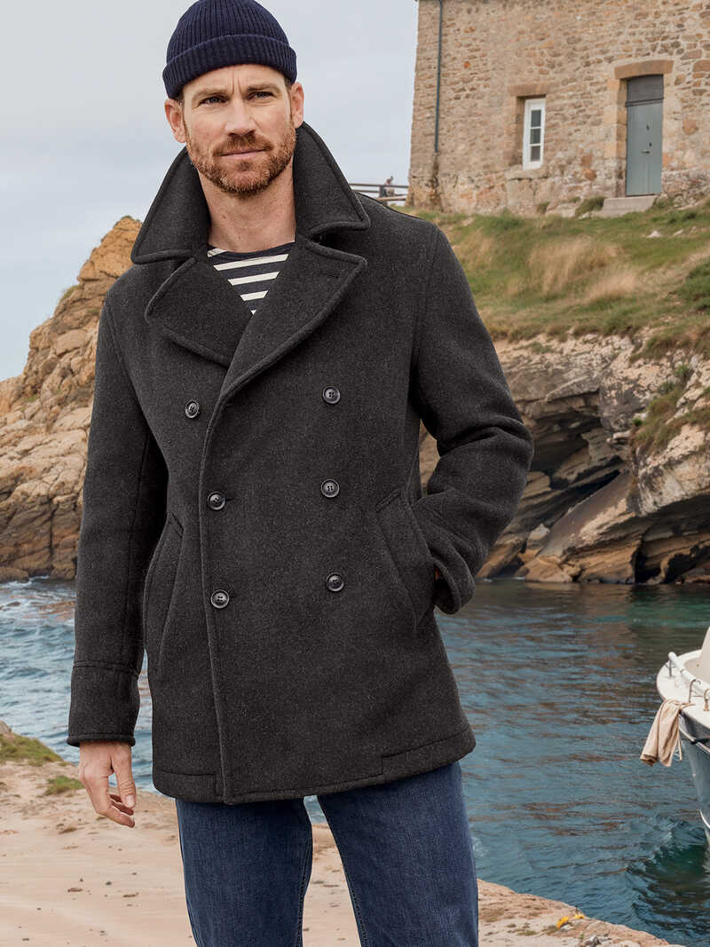 Alternatives Bild 1 zu Kurzer Wollmantel Pea Coat