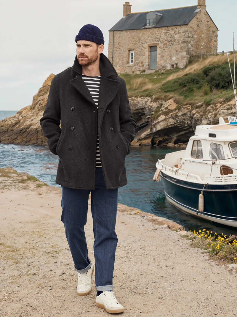 Alternatives Bild 2 zu Kurzer Wollmantel Pea Coat