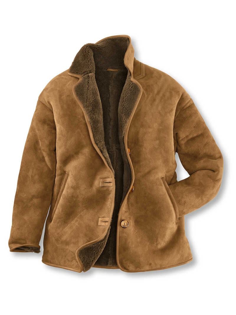 Produktbild zu Lammfell-Lederjacke fr Damen