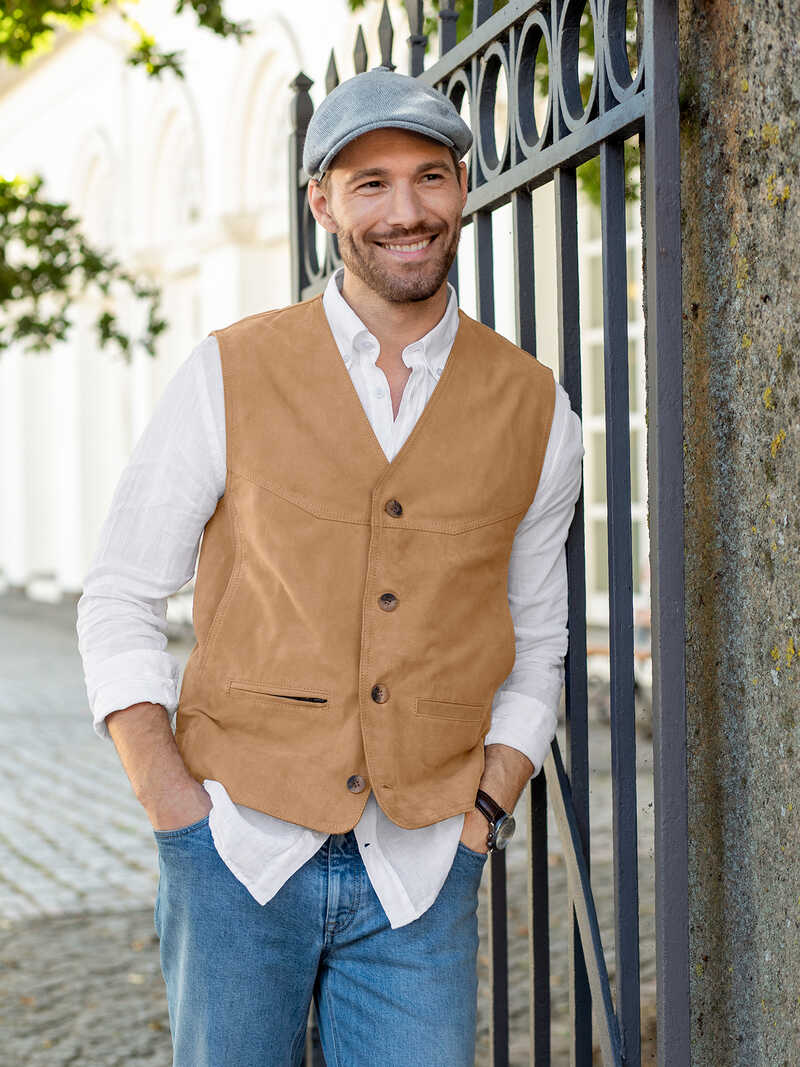 Alternatives Bild 2 zu Lederweste aus Ziegenvelours