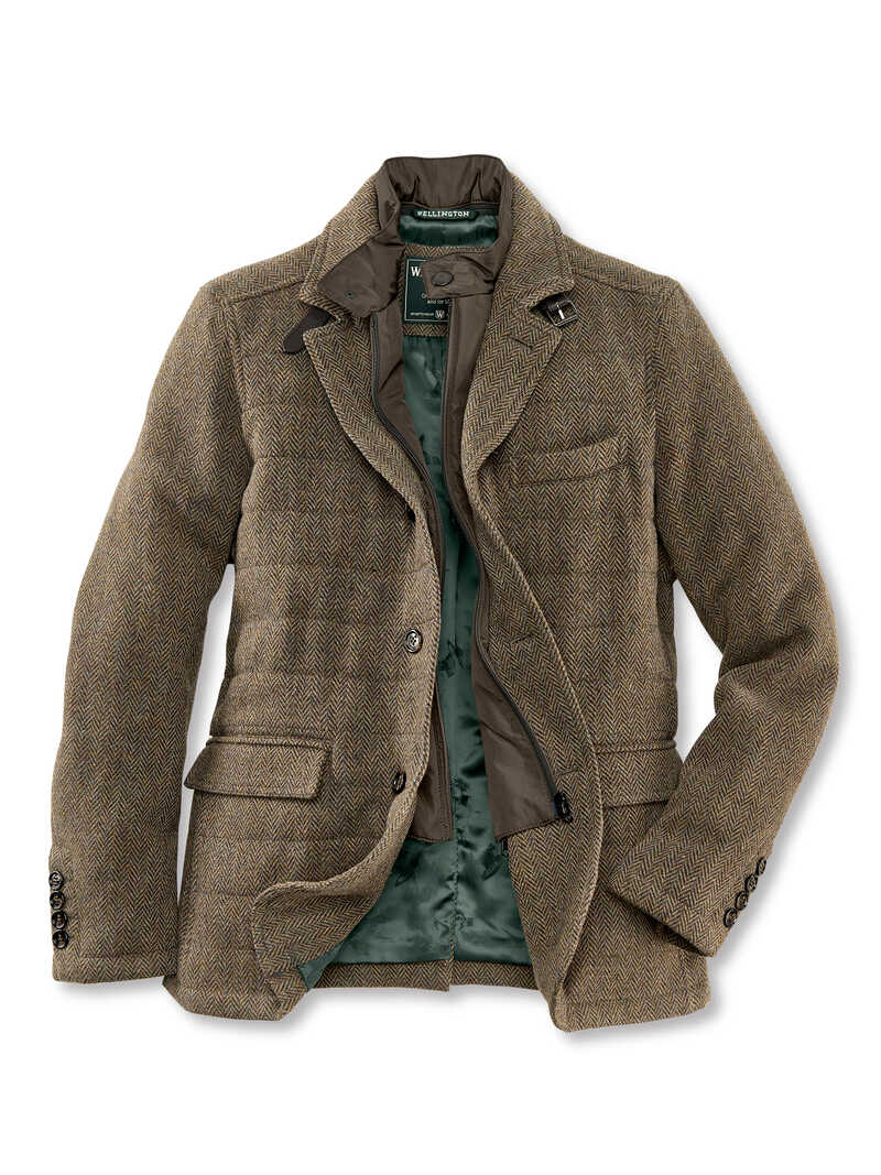 Produktbild zu Fieldjacket Fischgrat-Tweed