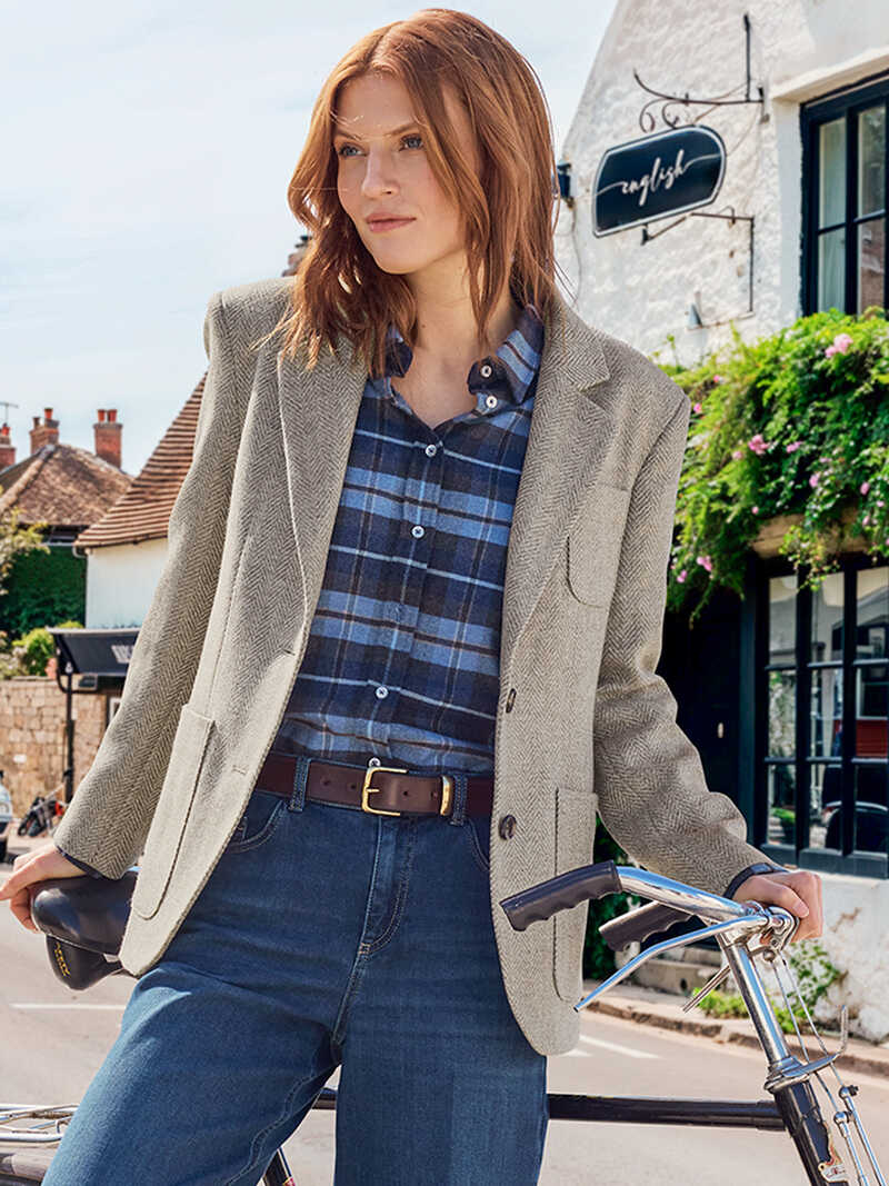 Alternatives Bild 2 zu Oversized-Fischgrat-Blazer