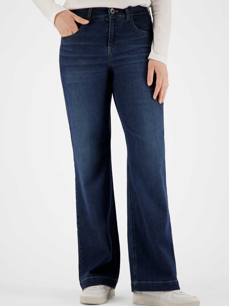 Alternatives Bild 1 zu Five-Pocket-Jeans mit hohem Bund