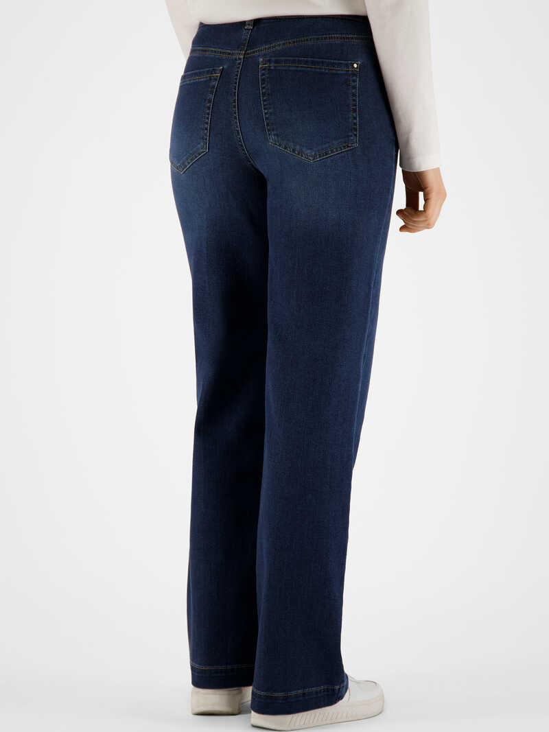 Alternatives Bild 3 zu Five-Pocket-Jeans mit hohem Bund