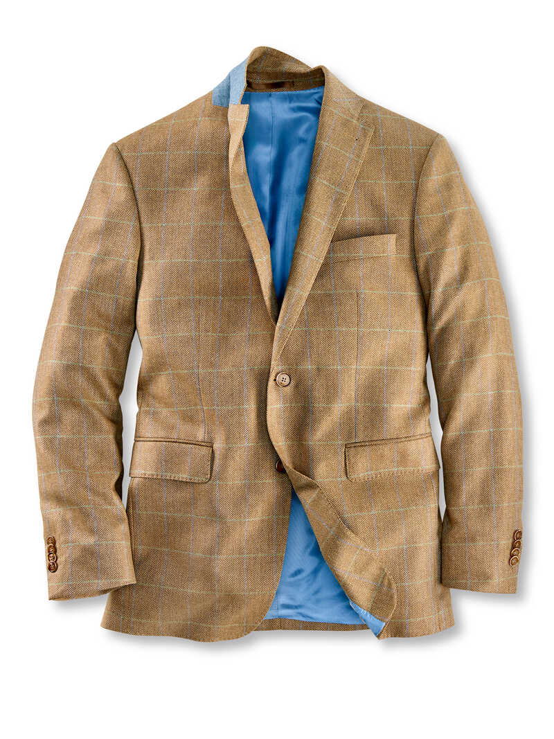 Produktbild zu Seiden-Fischgratsakko