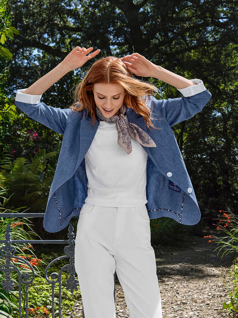 Alternatives Bild 3 zu Oversized-Leinen-Blazer