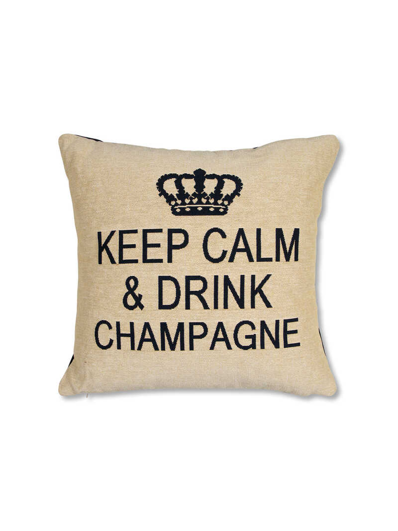 Motivkissen Keep calm and drink Champagne