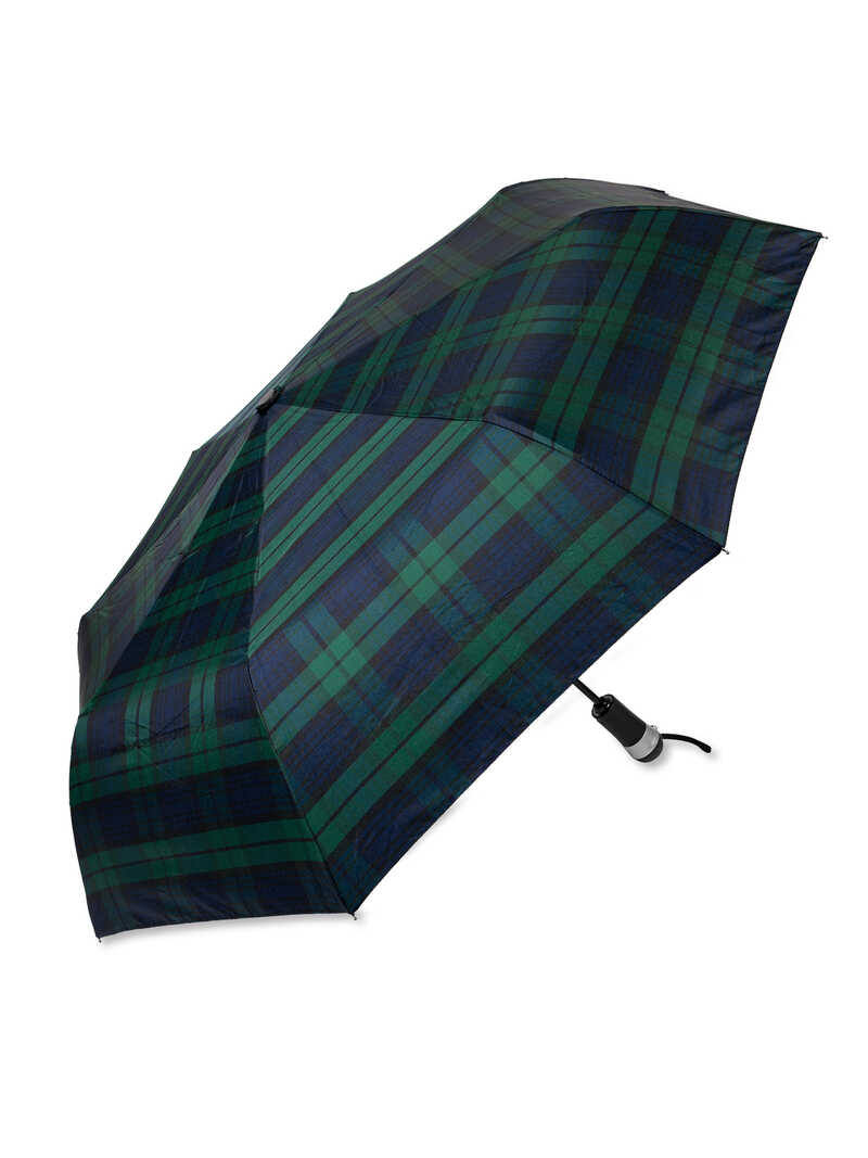 Produktbild zu Regenschirm Black Watch mit LED-Leuchte