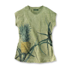 T-Shirt mit Ananas für Damen