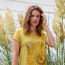 Damenshirt mit Sonnenblume