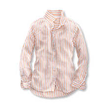 Leinen-Bluse für Damen mit Streifen