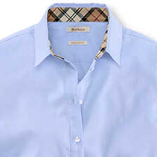 Alernatives Thumbnail 2 zu Blaue Oxfordbluse mit Tartanbestzen