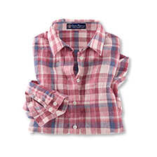 Thumbnail zu Karierte Leinenbluse