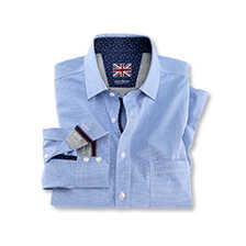 Thumbnail zu Hemd mit Mini-Hahnentritt-Dessin