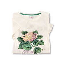 Thumbnail zu Wei�es T-Shirt mit Blume