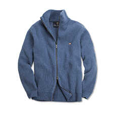 Alernatives Thumbnail 2 zu Zip-Cardigan aus Lambswool mit Patentstrick