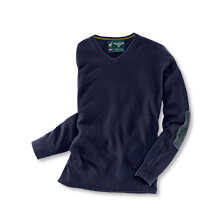 Alernatives Thumbnail 1 zu Lambswool-Pullover mit Harris-Tweed-Patches